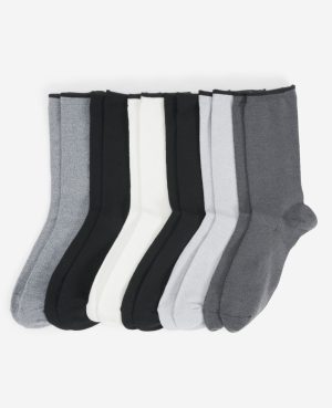 Ribbed Crew Socks 6-Pack