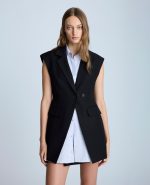 Layered Vest with Detachable Front Shirt