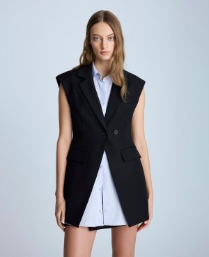 Layered Vest with Detachable Front Shirt