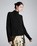 Mockneck Raglan Sleeve Sweater