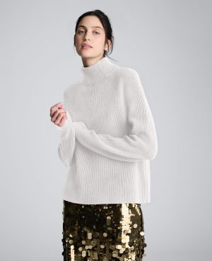 Mockneck Raglan Sleeve Sweater