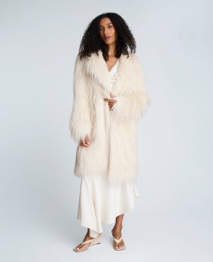 Faux Fur Midi Jacket
