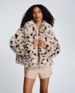 Faux Fur Cropped Coat