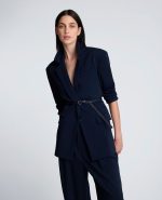 One Button Jacket With Belt