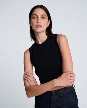 Crew Neck Cotton Tank Top