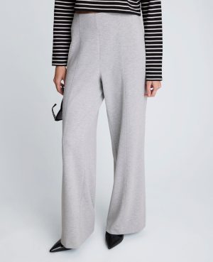 Scuba Knit High Rise Pull-On Wide Leg Pant
