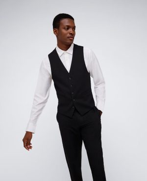 Kenneth Cole Reaction Ready Flex Slim-Fit Suit Separate Vest