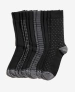 Pattern Dress Crew Socks 6-Pack