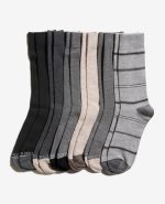 Stripe Dress Crew Socks 6-Pack