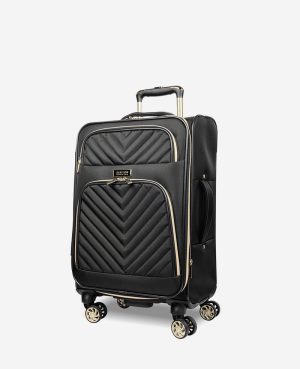 Chelsea Chevron Quilted Expandable Suitcase