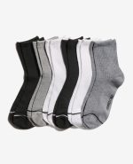 Fine Rib Crew Socks 6-Pack