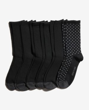Tiny Dot Crew Socks 6-Pack