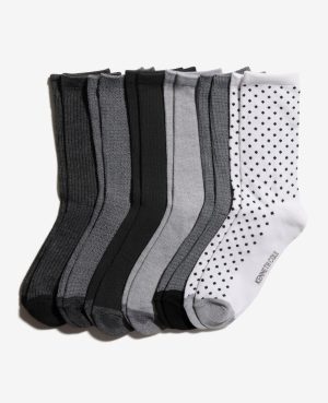 Tiny Dot Crew Socks 6-Pack