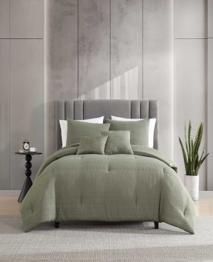 Variegated Waffle Comforter Set