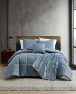 Stonewashed Solid Comforter Set