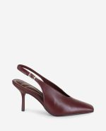 Aerial Leather Slingback Heel