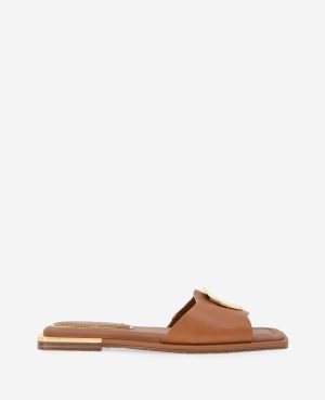 Asher Leather Metal Ring Sandal
