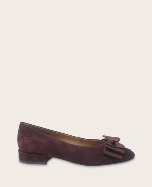 GENTLE SOULS - Atlas Suede Bow Flat