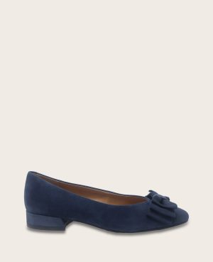 GENTLE SOULS - Atlas Suede Bow Flat