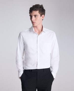 REACTION - Slim-Fit Button-Down Dress Shirt
