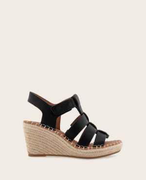 GENTLE SOULS - Capelin Leather Espadrille Wedge
