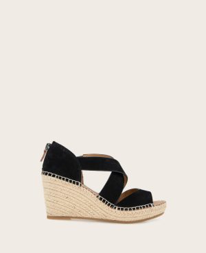 GENTLE SOULS - Corinne Nubuck Espadrille Wedge