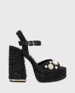 Dolly Charms Fabric Platform Sandal