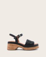 GENTLE SOULS - Dorris Woven Leather Cork Platform Sandal