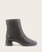 GENTLE SOULS - Elodie Leather Woven Side Zip Boot