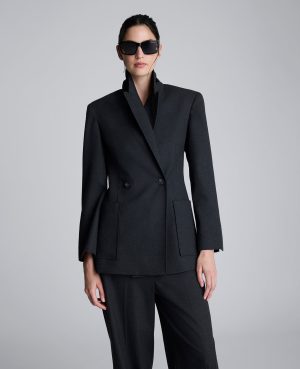 Flannel Double Breasted Jacket