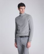 Foldover Turtleneck Sweater
