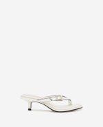 Gillie Embossed Croco Kitten Heel Buckle Sandal