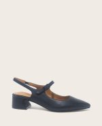 GENTLE SOULS - Gladys Leather Ankle Strap Slingback