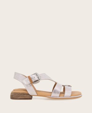 GENTLE SOULS - Haisley Leather Metallic Combo Sandal