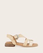 GENTLE SOULS - Haisley Leather Metallic Combo Sandal