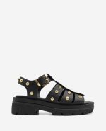 Herron Studded Leather Platform Fisherman Sandal