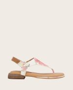 GENTLE SOULS - Holly Suede Floral Ankle Strap Thong