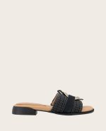 GENTLE SOULS - Hudson Raffia Slip On Sandal