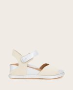 GENTLE SOULS - Jalleen Metallic Combo Ankle Strap Wedge