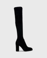 Josie Suede Tall Knee Heeled Boot