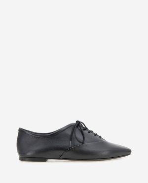 Justice Box Toe Lace Up Flat