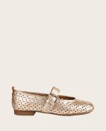 GENTLE SOULS - Karla Perforated Metallic Mary Jane