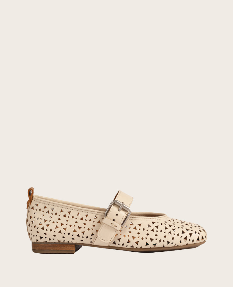 GENTLE SOULS - Karla Perforated Leather Mary Jane Flat