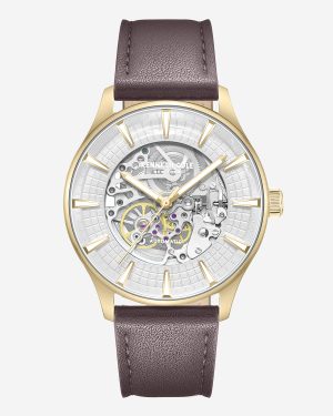 Skeleton Automatic Strap Watch