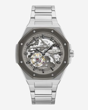 Skeleton Octagonal Automatic Bracelet Watch
