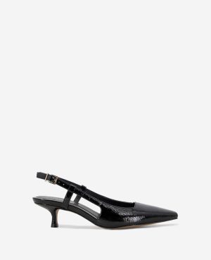 Martha Patent Slingback Kitten Heel