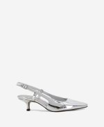 Martha Metallic Slingback Kitten Heel