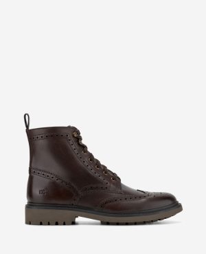 Todd Wingtip Lace Up Lug Sole Boot