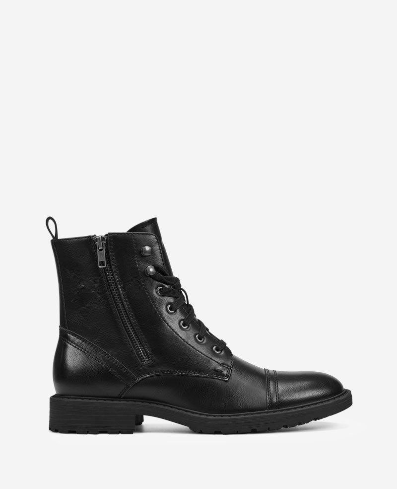 REACTION - Captain Cap Toe Double Zip Combat Boot