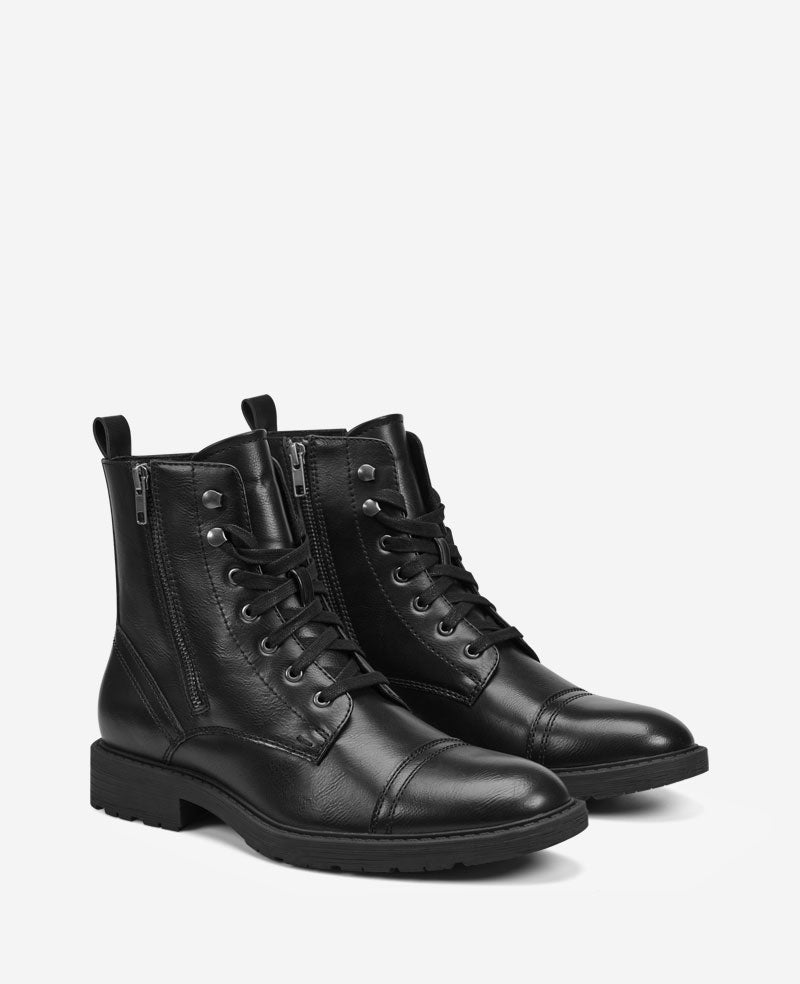 REACTION - Captain Cap Toe Double Zip Combat Boot - Image 2